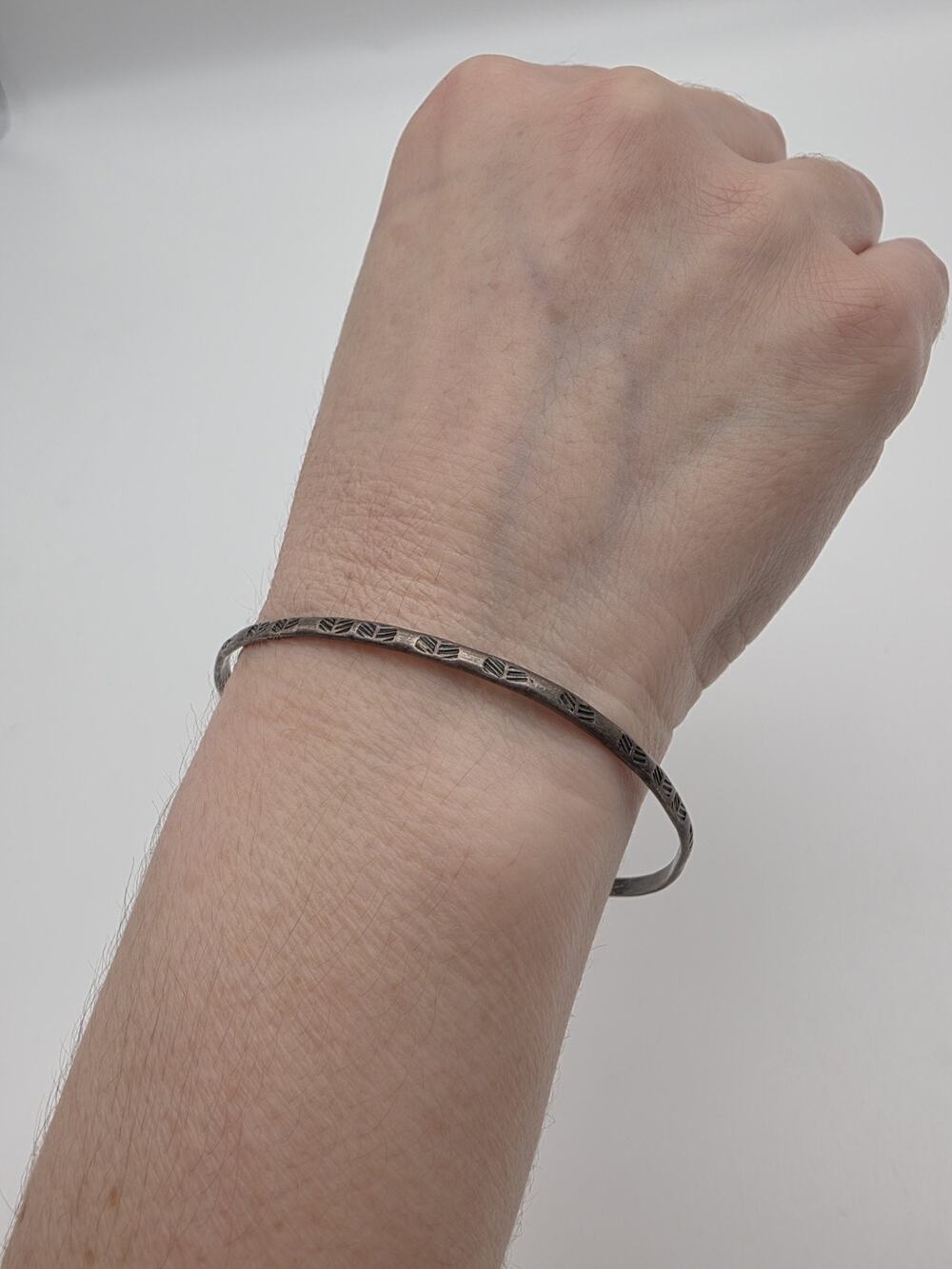 Vintage Sterling Silver 925 Mexican Bracelet 8 Inches